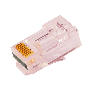 ProSeries Pass Through Red Tint, Hi/Lo Stagger - Cat6/6a UTP with Cap45™ - 100pc Jar