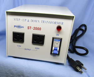 110/220V AC TRANSFORMER 2000 WATTS, ST2000