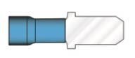 .187" - 3/16", 16-14 AWG, Male Quick Disconnect, Nylon Insulation, 14 Pcs Per Package