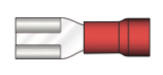 .187" - 3/16", 22-16 AWG, Female Quick Disconnect, Vinyl Insulation, 100 Pcs Per Package