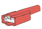 .250" - 1/4", 22-16 AWG, Female Quick Disconnect, Nylon Insulation, 7 Pcs Per Package