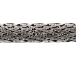 3/8” Tubular Tinned Copper Braid, Heavy Braid