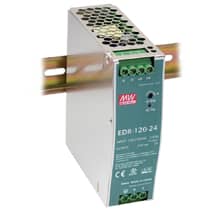 12Vdc 10Amp DC DIN Rail Mount Power Supply  EDR-120-12 - Mean Well