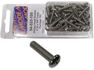 2-56 x 1/2” Nickel Plated Phillips Head Screws 100 pk, 54-512-100