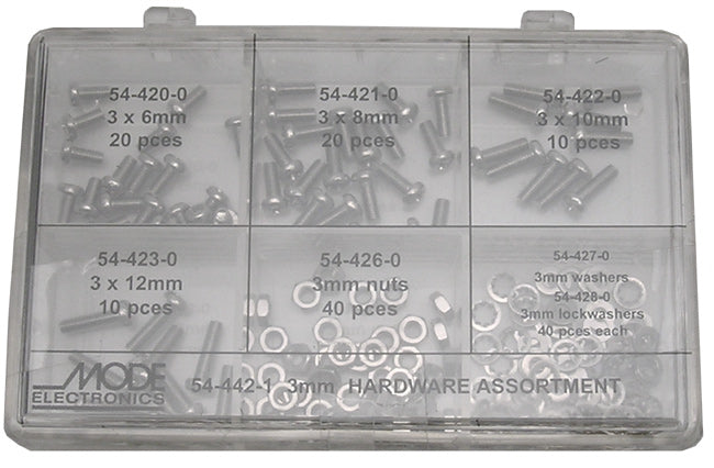 54-442-1 - 3mm Hardware Kit 180 pcs