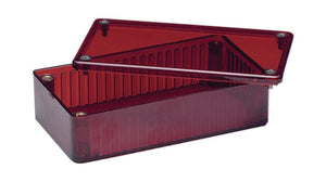 Plastic Enclosure, Red,  4.4 X 2.55 X 1.2