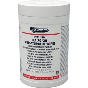 (110 Wipes)- IPA 70/30 Presaturated Wipes - 8241-110