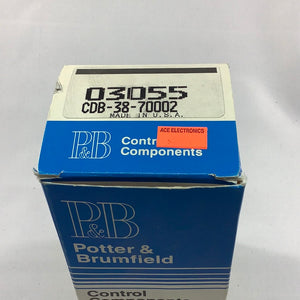 CDB-38-70002 - P&B - TIME DELAY RELAY 120VAC DPDT, 0.1 to 5 SEC.