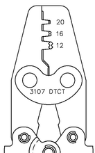 Load image into Gallery viewer, 3107DTCT - CIRCULAR CONTACT CRIMPER -
