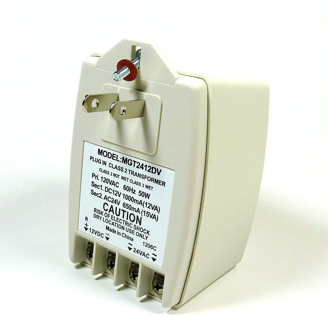 DUAL P. SUPPLY 12VDC -1A/ 24VAC-15VA (650ma)  #48-2412