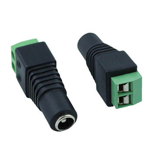 2.1mm DC JACK TO SOLDERLESS TERMINAL, 5/pkg - 48-1296