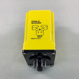 CDB-38-70002 - P&B - TIME DELAY RELAY 120VAC DPDT, 0.1 to 5 SEC.