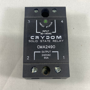 CMA2490 - CRYDOM S.S. Relay - 90-140Vac Control 90A 240Vac Load